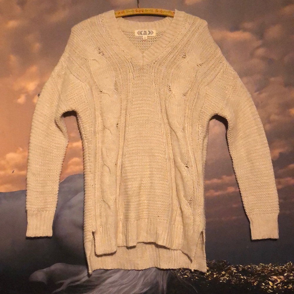 Pink rose sweater